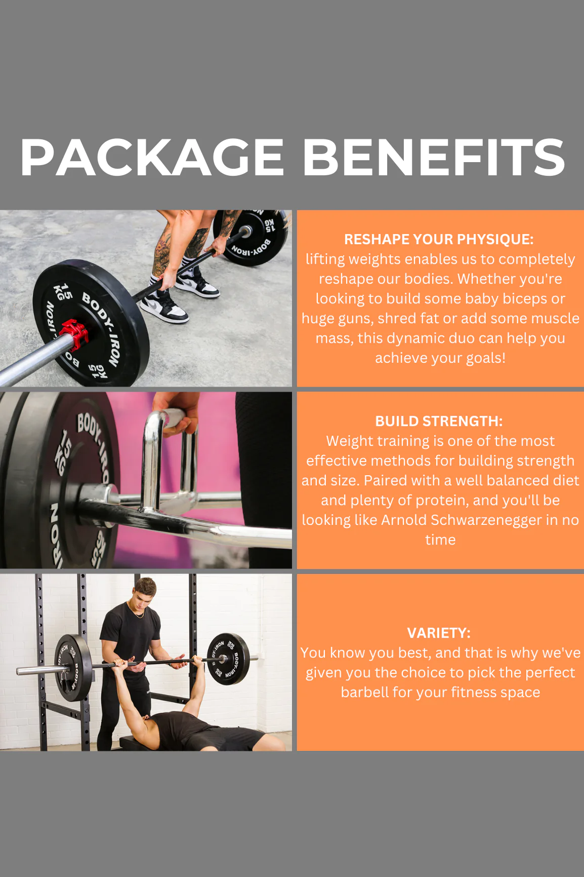 120kg Olympic Barbell & Bumper Plate Set - Image 4