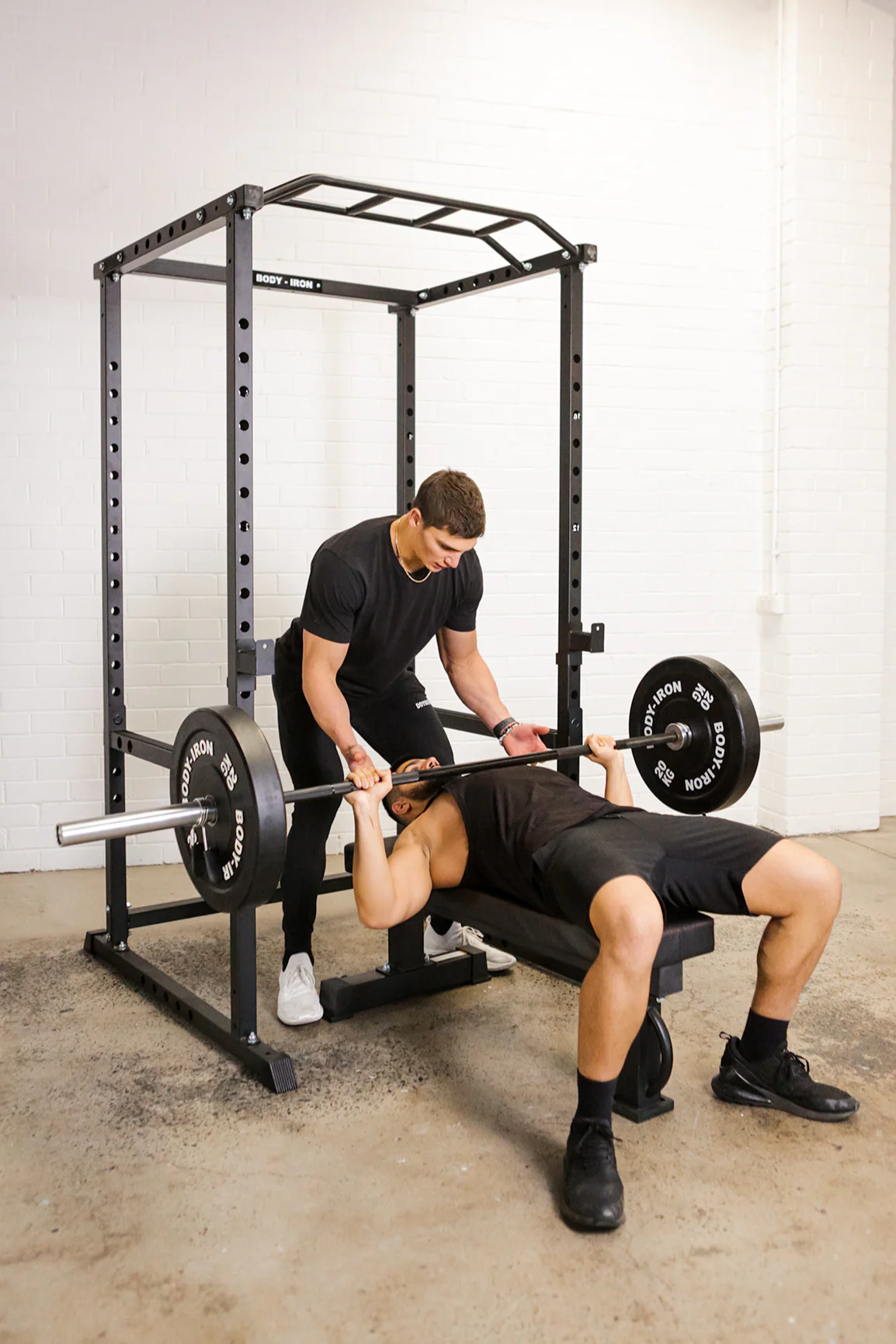 BodyIron® 20kg Pro Bumper Plate Black Pair - Image 7