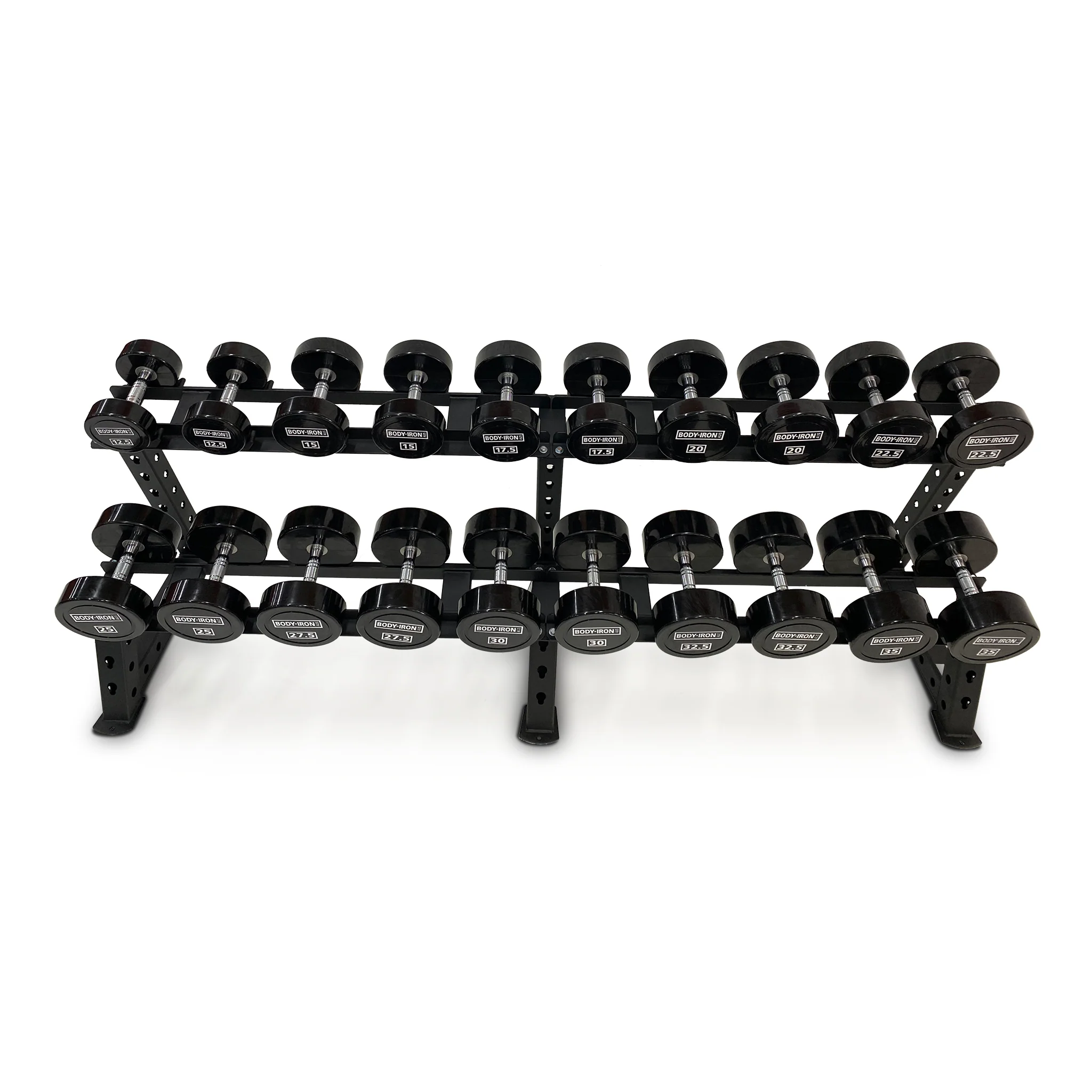 BodyIron® 500kg Commercial Club CPU Dumbbell Set with Optional Rack - Image 9
