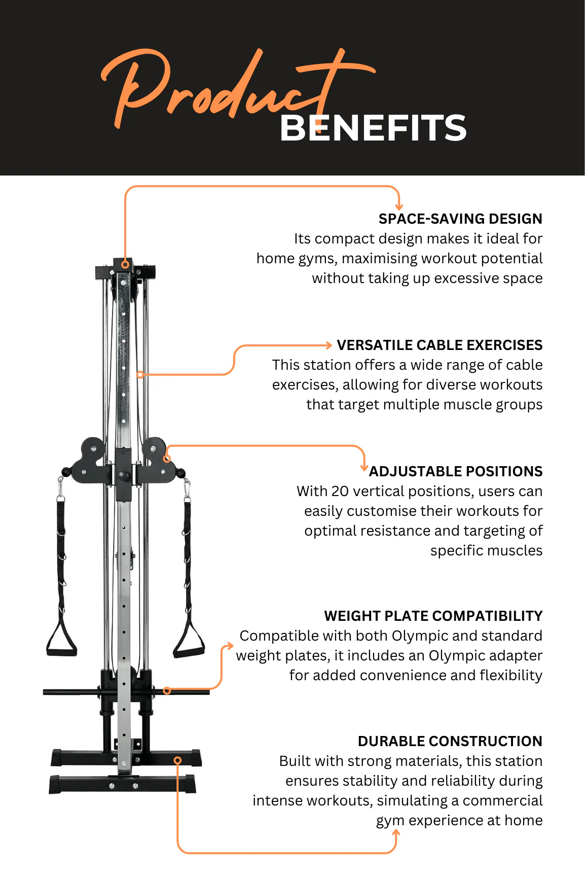 BodyIron® Adjustable Dual Pulley Station - Image 5