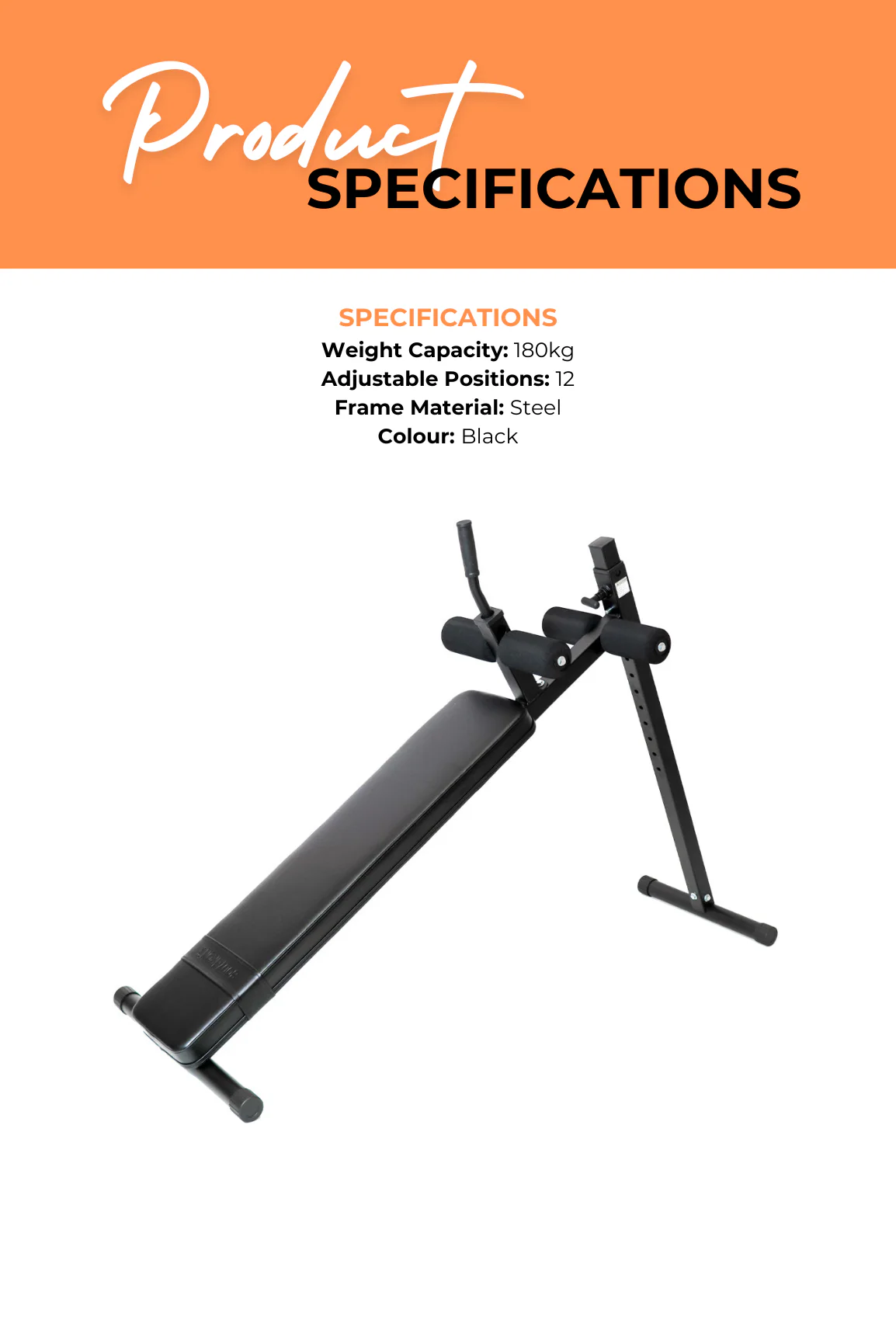 BodyIron® Semi Commercial Adjustable Ab Bench AB850 - Image 4