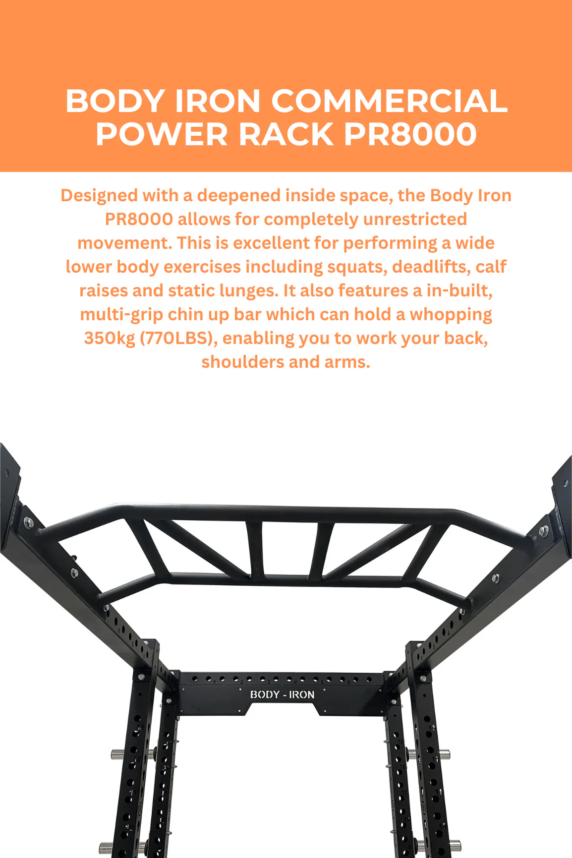 BodyIron® Commercial Power Rack PR8000 - Image 2