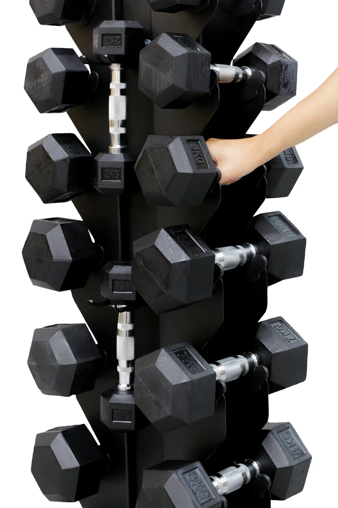 BodyIron® Commercial Vertical Hex Dumbbell Rack 10 Pairs - Image 8