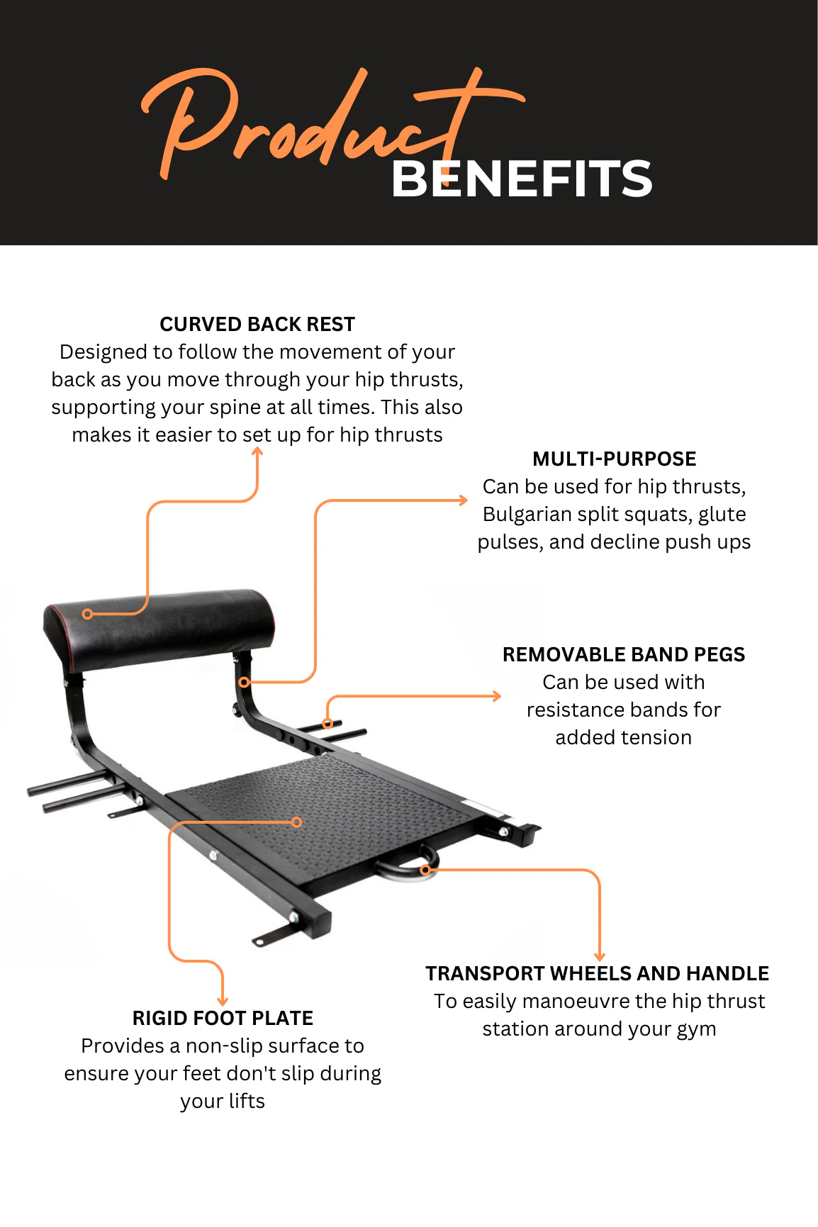 BodyIron® Compact Hip Thrust Platform - Image 3