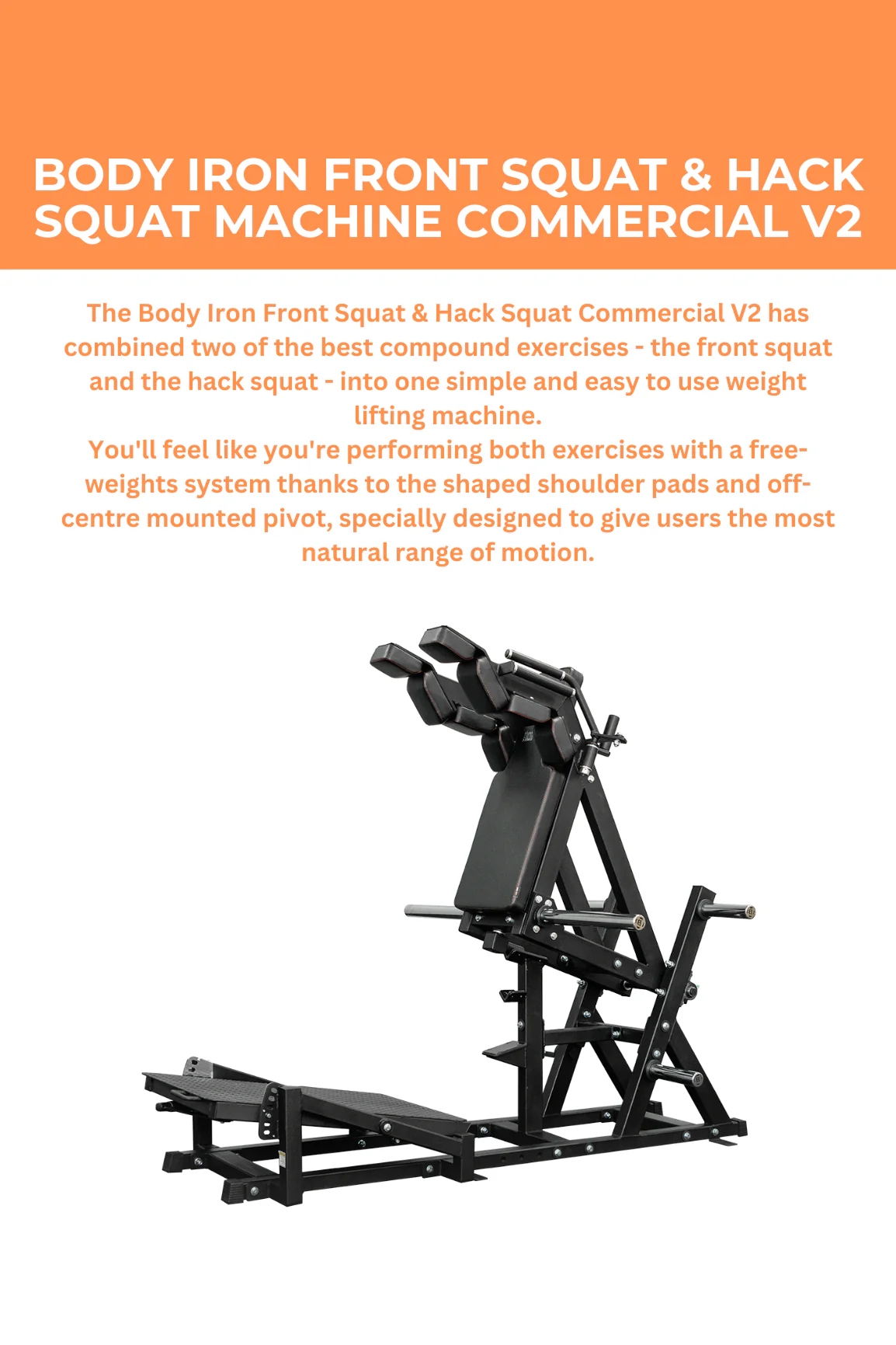 BodyIron® Front Squat & Hack Squat Machine Commercial V2 - Image 2