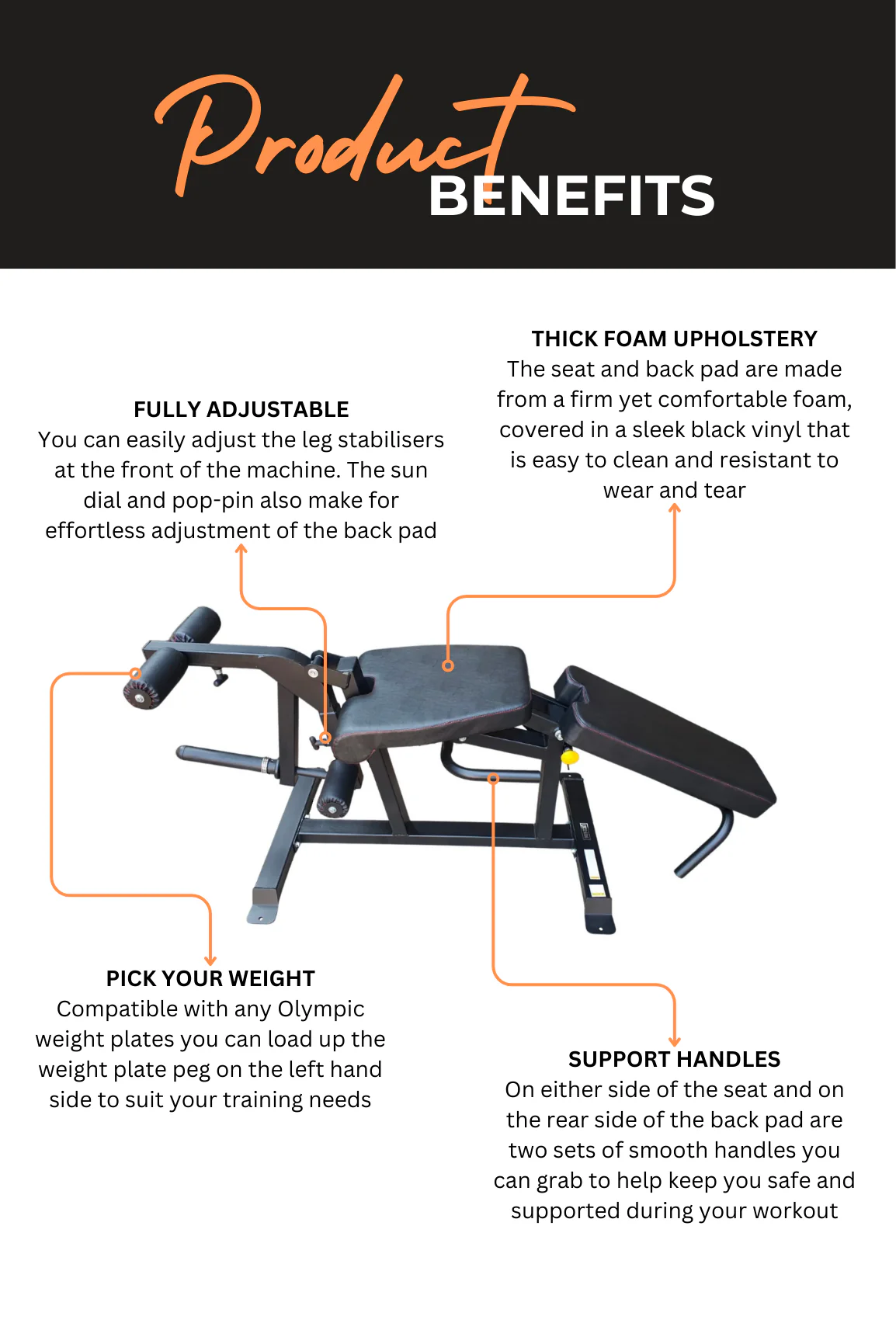 BodyIron® Leg Extension & Prone Curl Machine - Image 3