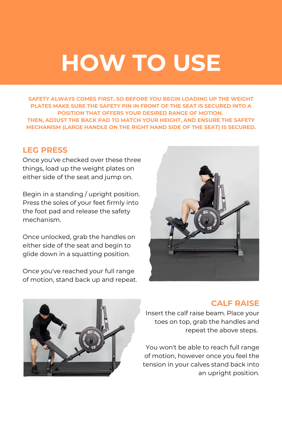 BodyIron® Compact Leg Press & Calf Raise Machine - Image 4