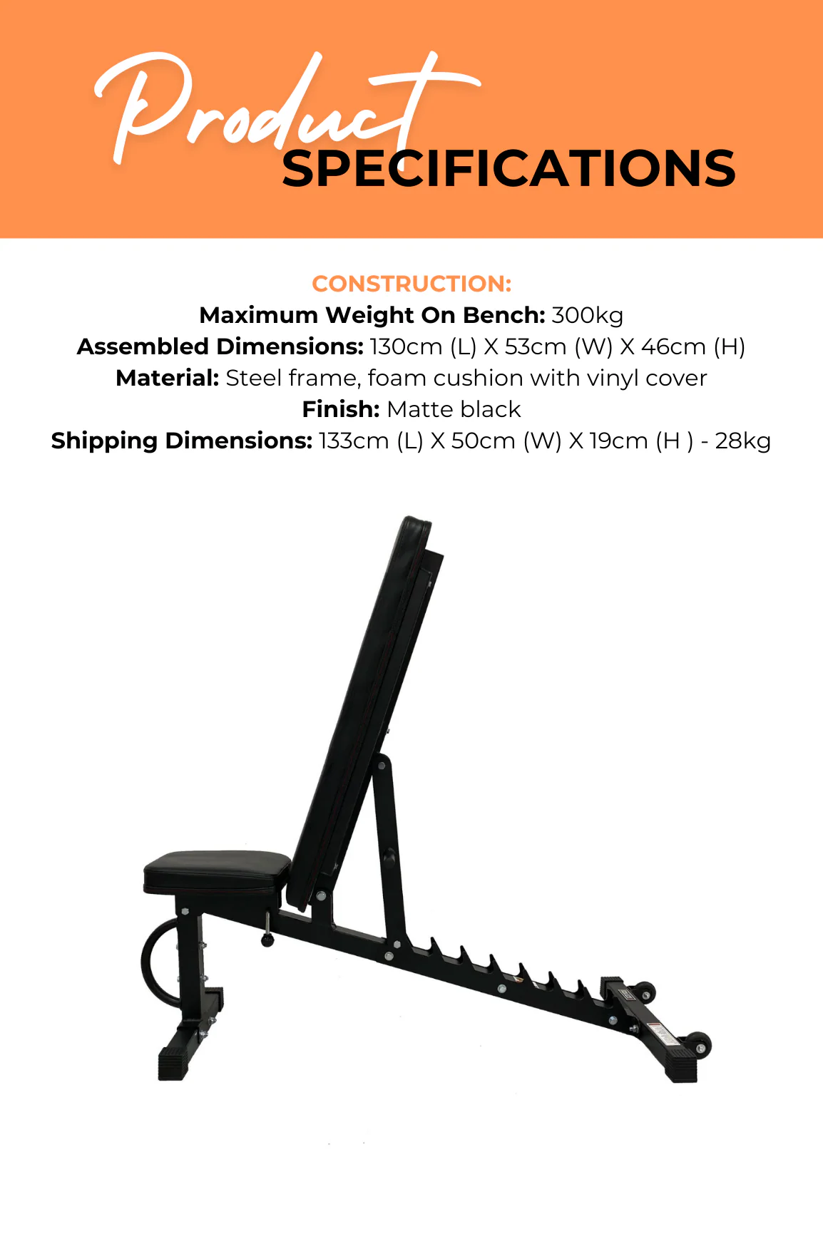 BodyIron® Tough V3 FID Bench - Image 4