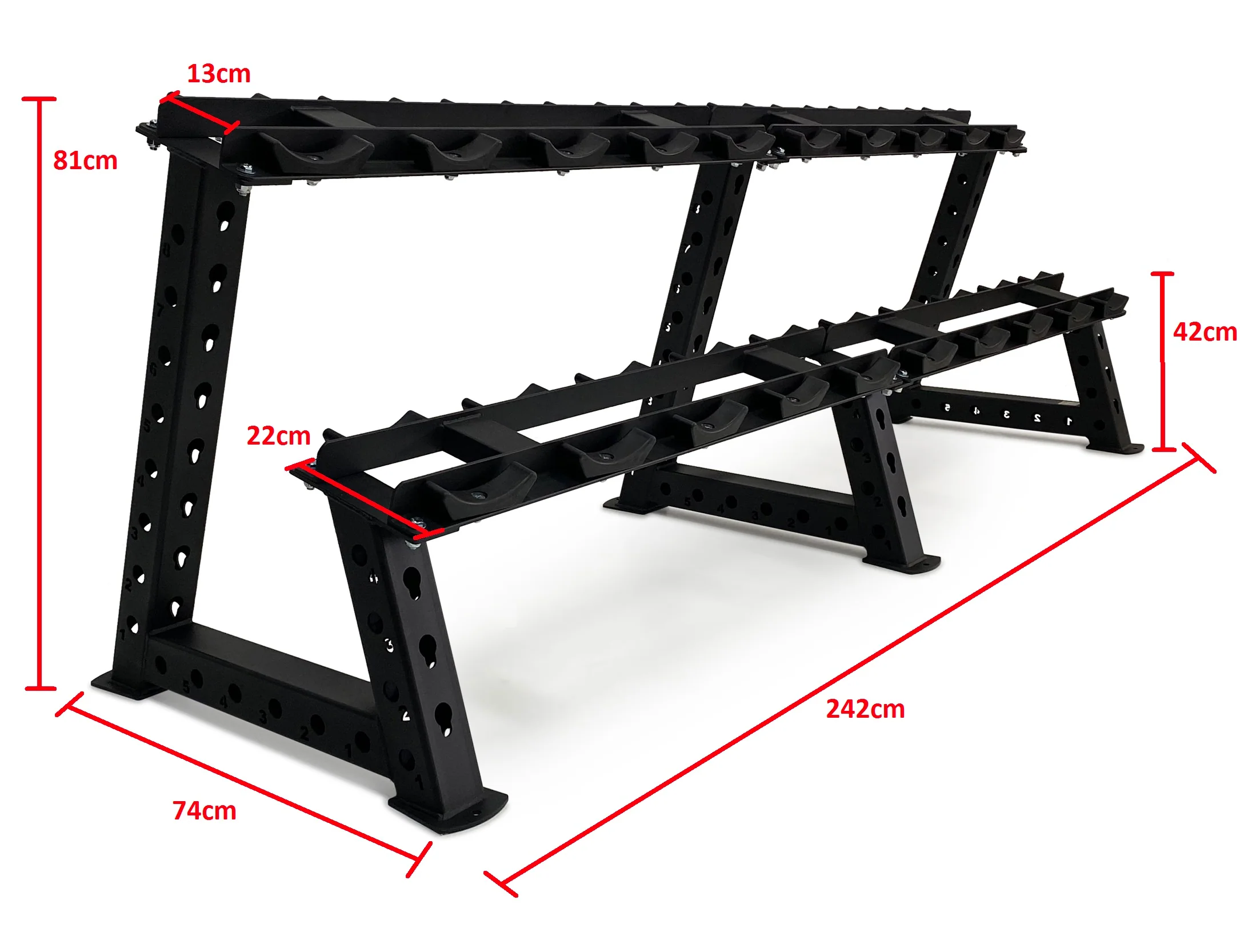 BodyIron® 10-Pair Commercial Dumbbell Rack - Image 11