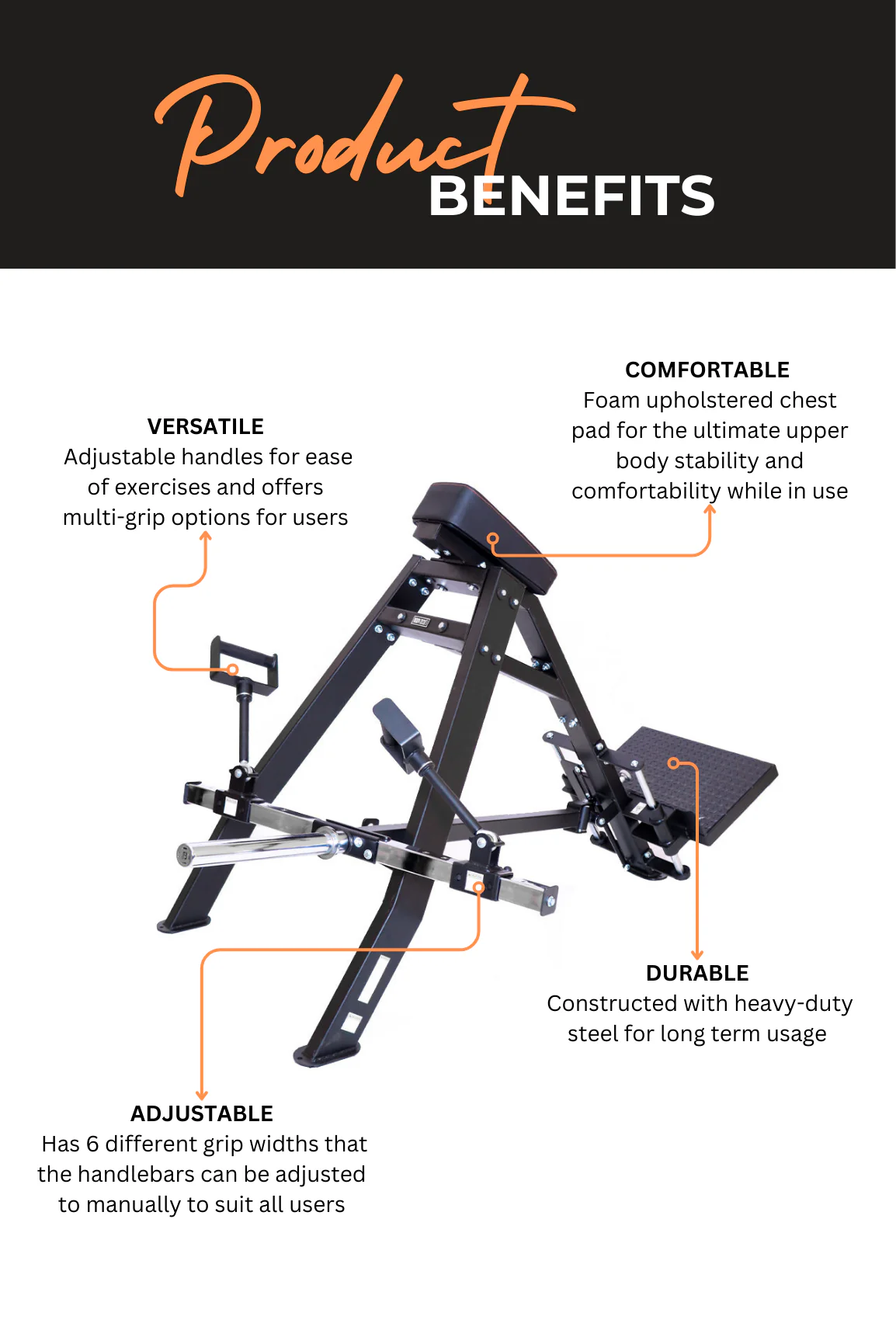 BodyIron® Platinum Incline Bent Over Row Commercial - Image 3