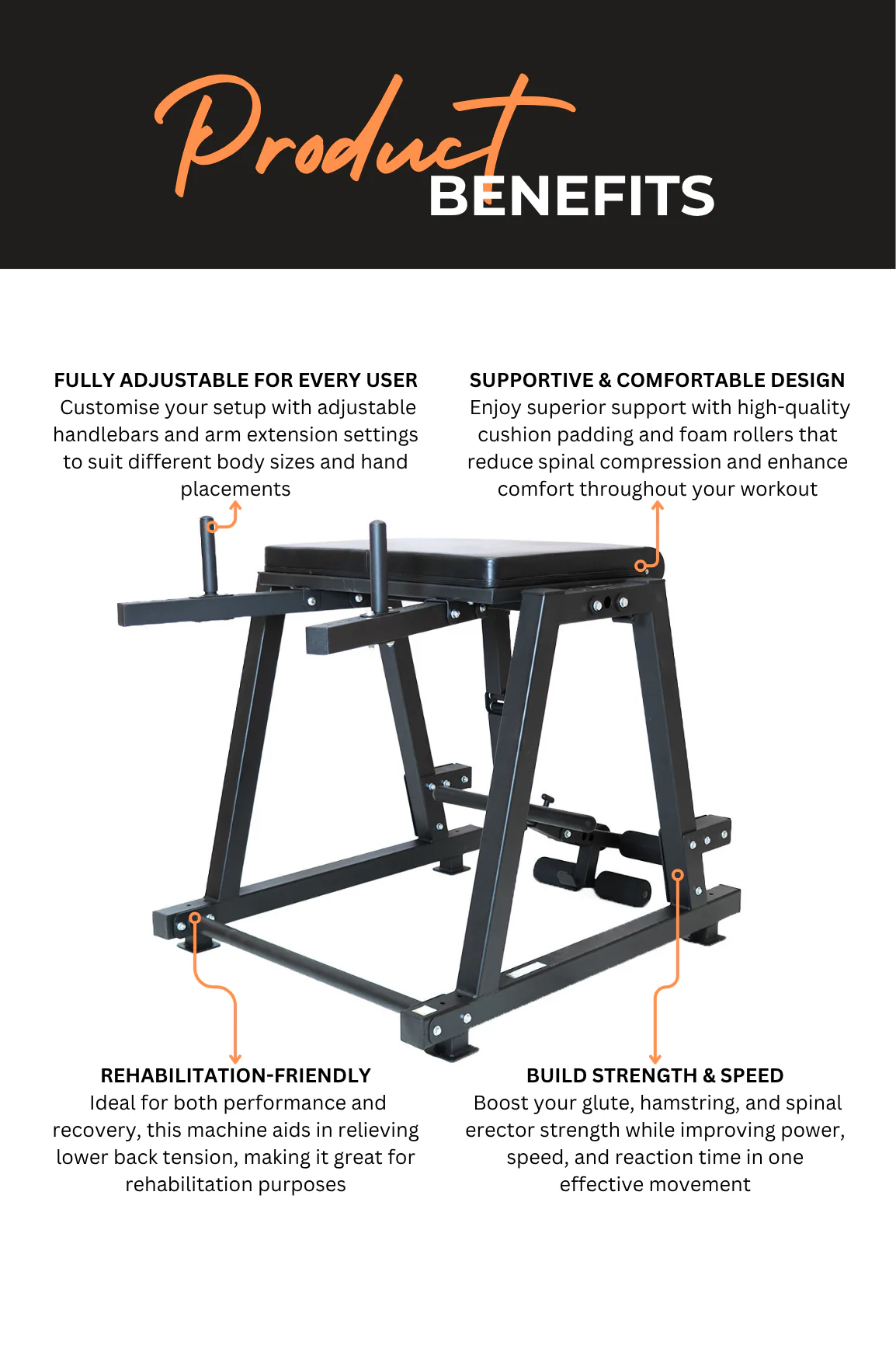 BodyIron® Commercial Reverse Hyperextension - Image 3