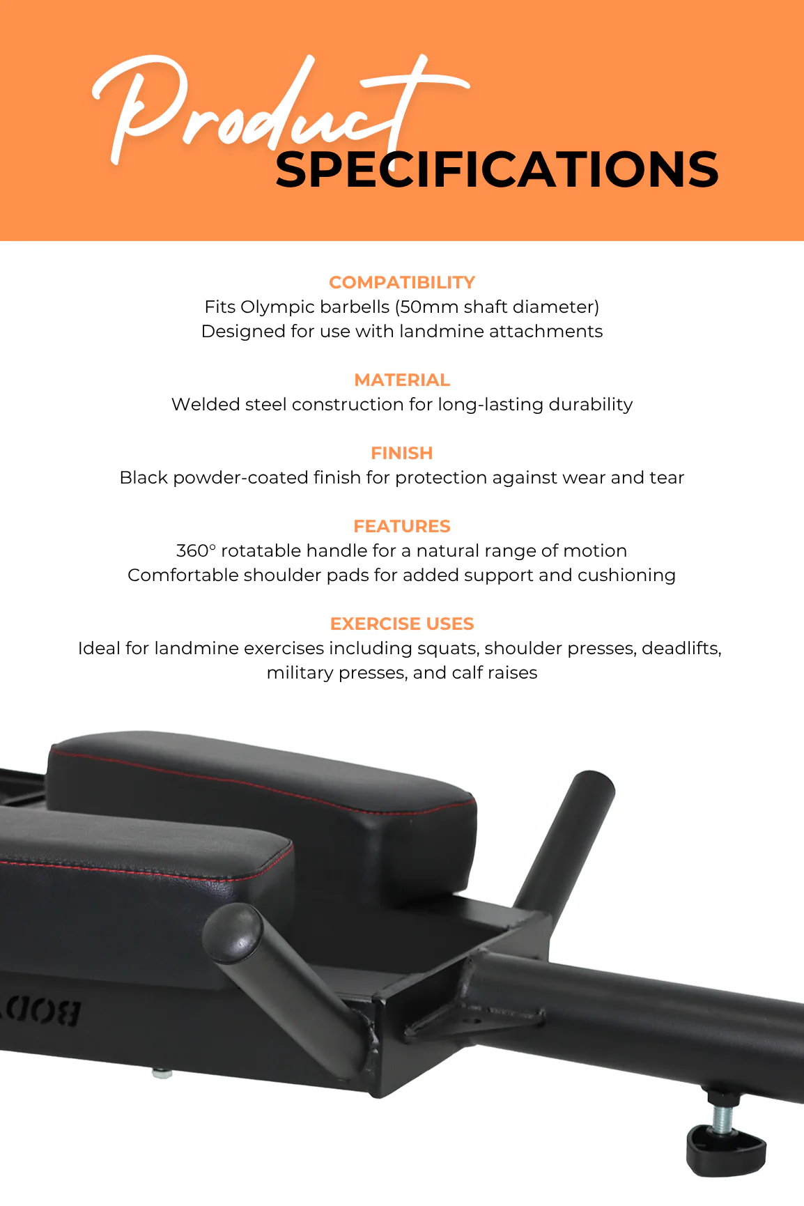 BodyIron® Shoulder Multi-Grip Handle Attachment - Image 4