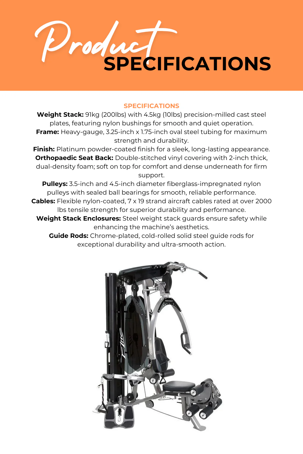 Bodycraft LGXE Elite Multi Station Home Gym - Image 4