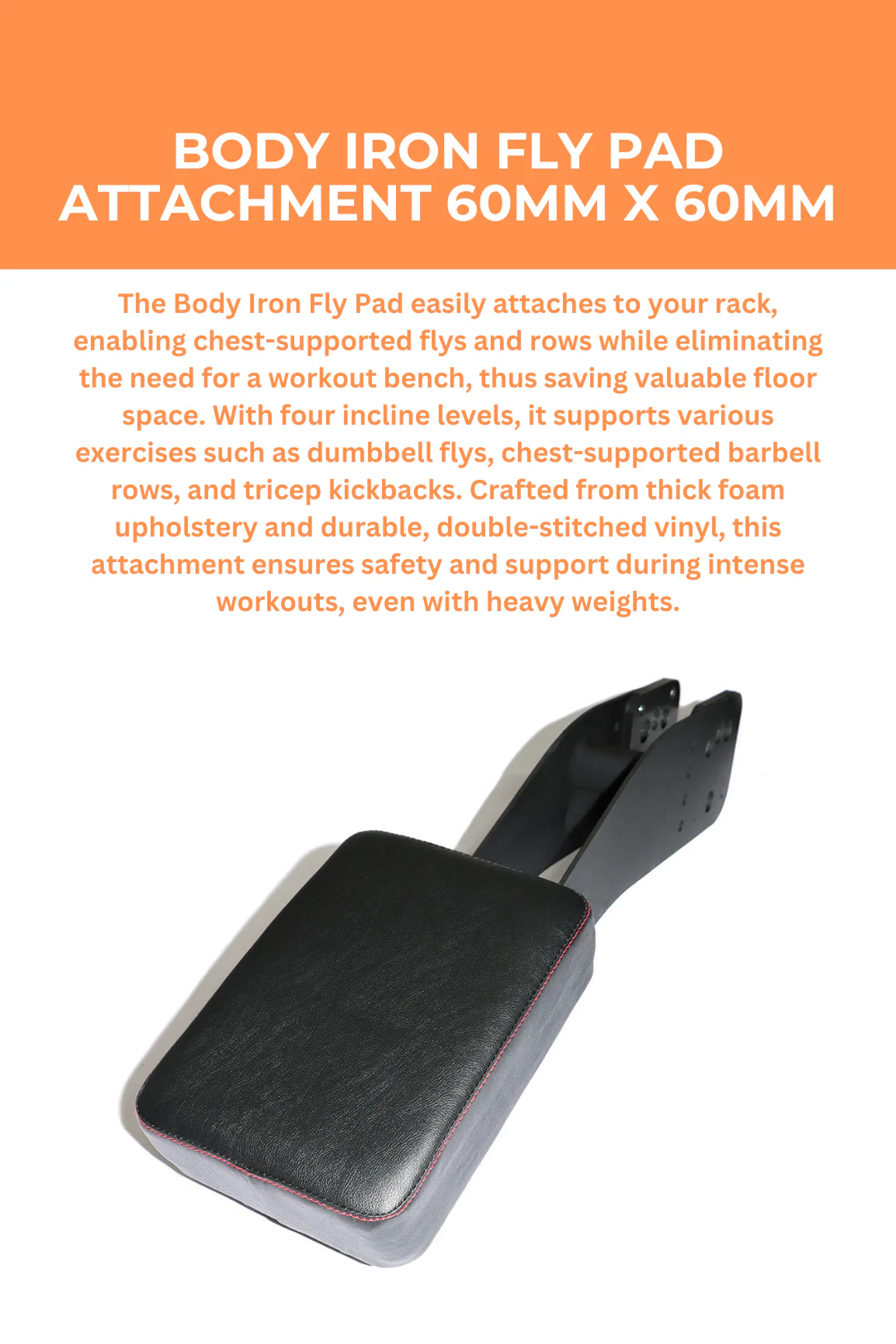 BodyIron® Fly Pad Attachment 60mm x 60mm - Image 2